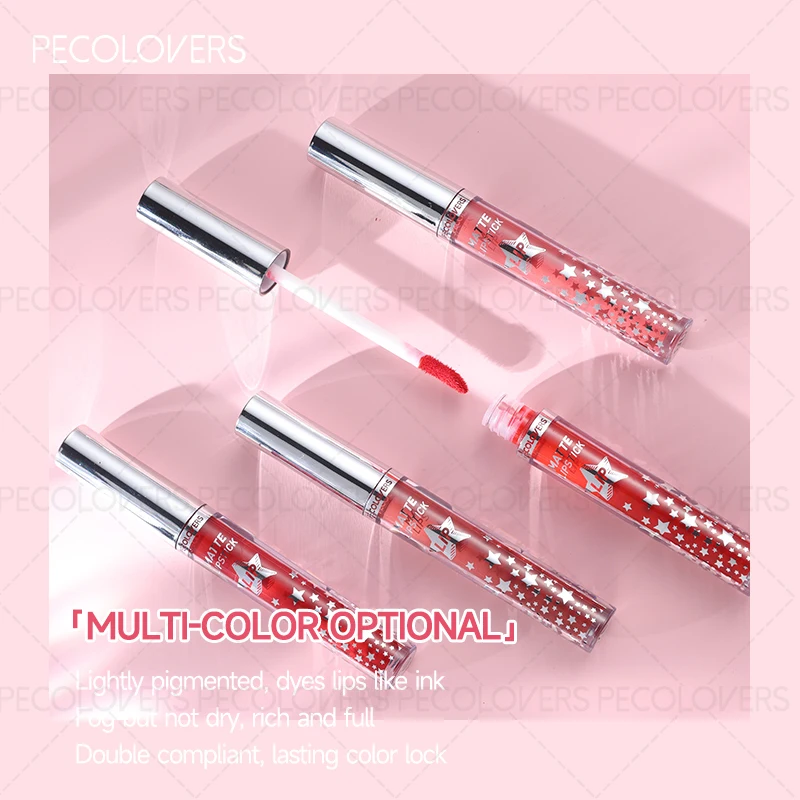 1 lucidalabbra opaco in velluto per labbra sexy, antiaderente, liscio come la seta, nudo, perfetto regalo di Natale, adatto a tutti i tipi di pelle