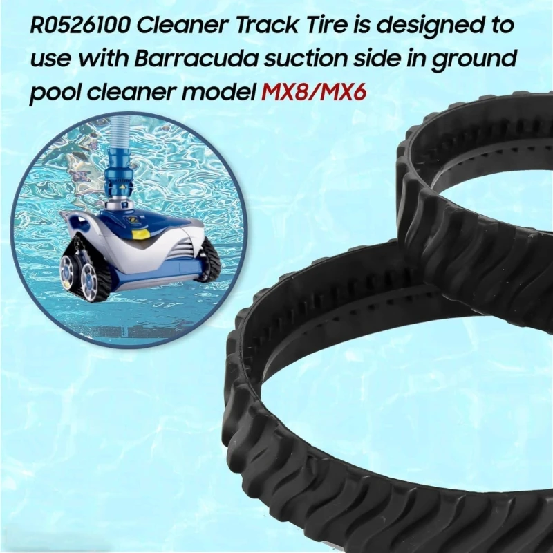 Easy Install Tracks Tyres Wheel Suitable For Zodiac MX8 Mx6 Pool Cleaner Swimming Pool Accessories Universal Replacement