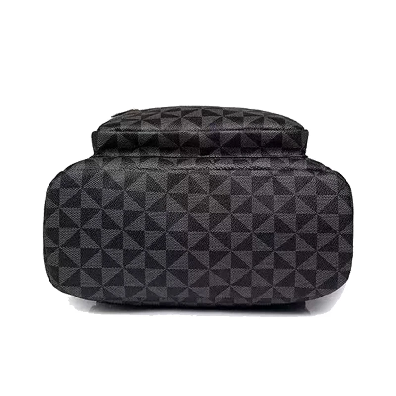 Täglicher minimalistischer bedruckter Rucksack mit glatten Metallreißverschlüssen, All-Match-Damen-Umhängetasche für kurze Freizeitausflüge – Detail 4