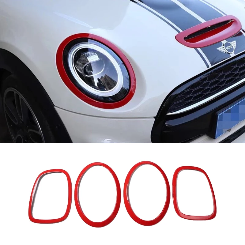 For MINI ONE Cooper S JCW F55 F56 F57 Car Headlight Tail Light Ring Decorative Sticker Car Exterior Modification Accessories