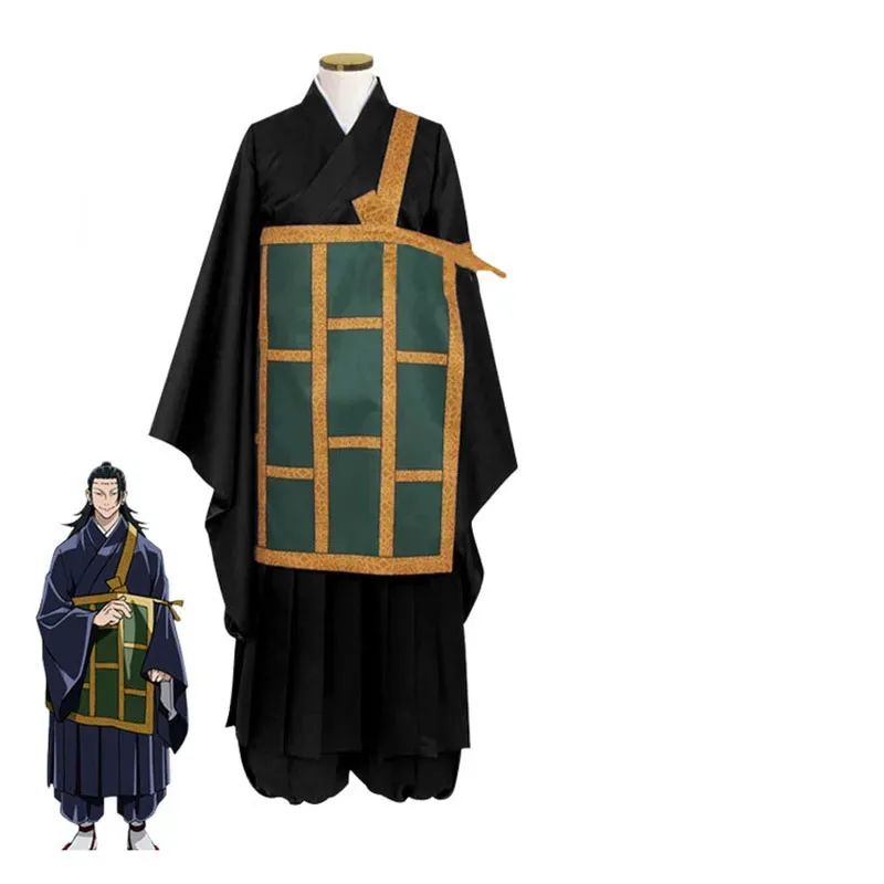 A Bear's Home Anime Jujutsu Kaisen Suguru Geto Costume Cosplay Parrucca Kimono Nero Blu Uniforme scolastica giapponese 2025 Nuovo