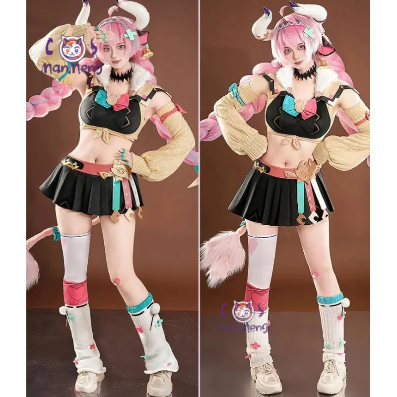 

Genshin Impact Varesa Cosplay Costume Belt dress mask tail props accessories uniform Halloween party sweet Woman New Varesa set