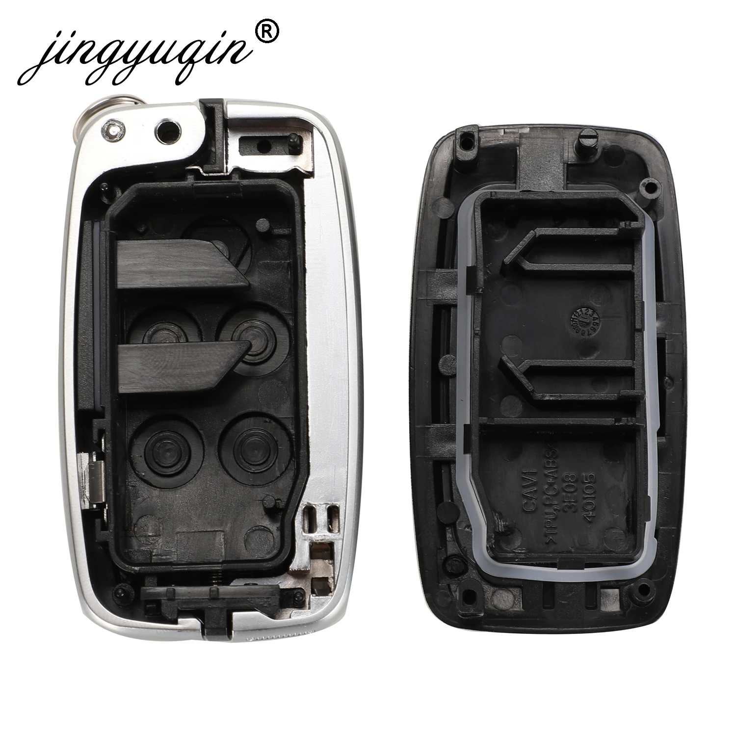 jingyuqin 5 Button Remote Key Shell For Land Rover Range Rover SPORT LR4 Vogue 2010 2011 2012 fit Jaguar Key Fob Housing Case