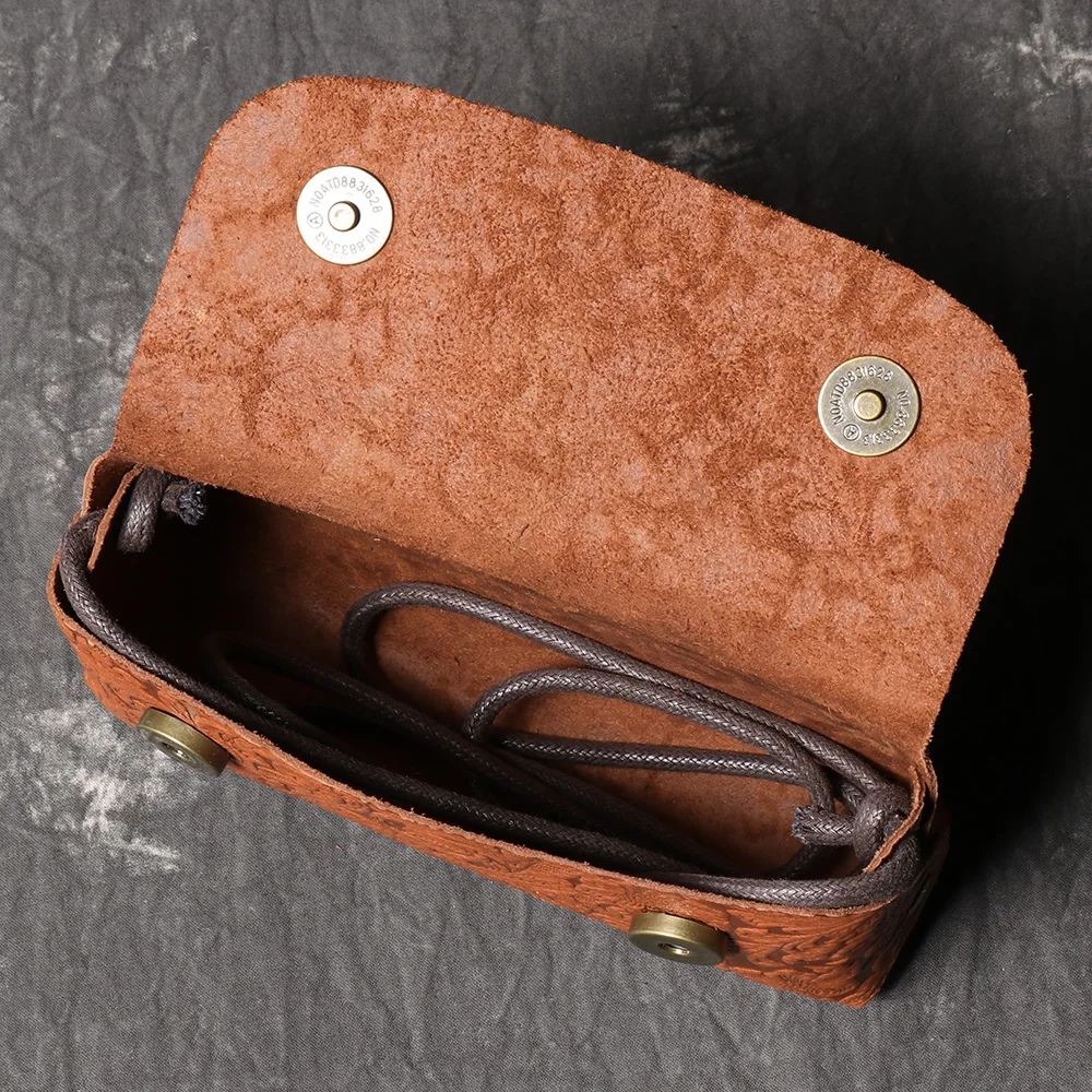 LUOKIR Neue Stil Echtes Leder frauen Tasche 3D Geschnitzte Handwerk Schulter Tasche Top Schicht Rindsleder Casual Umhängetasche Telefon Tasche – Detail 22