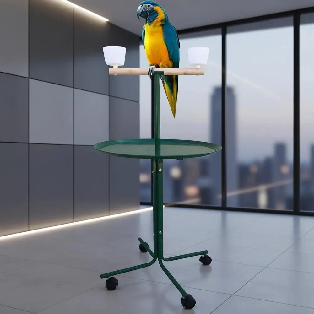 

Металлическая Т-образная подставка-перьяльница на 23 места для больших клеток для попугаев и какаду (зеленая)