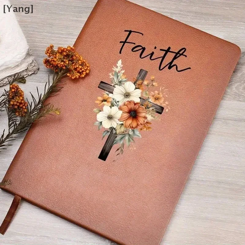 Leather Prayer Journal Journal Prayer Notebook Leather Flower Design Notebook Christian Gifts For Women Men Daily & Weekly Bible