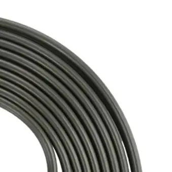 2x5m 3/16 Inch Black Steel Brake Pipe With Nuts And Connectors For Fuel Refrigeration Heater Lines Automotive Repair Kit