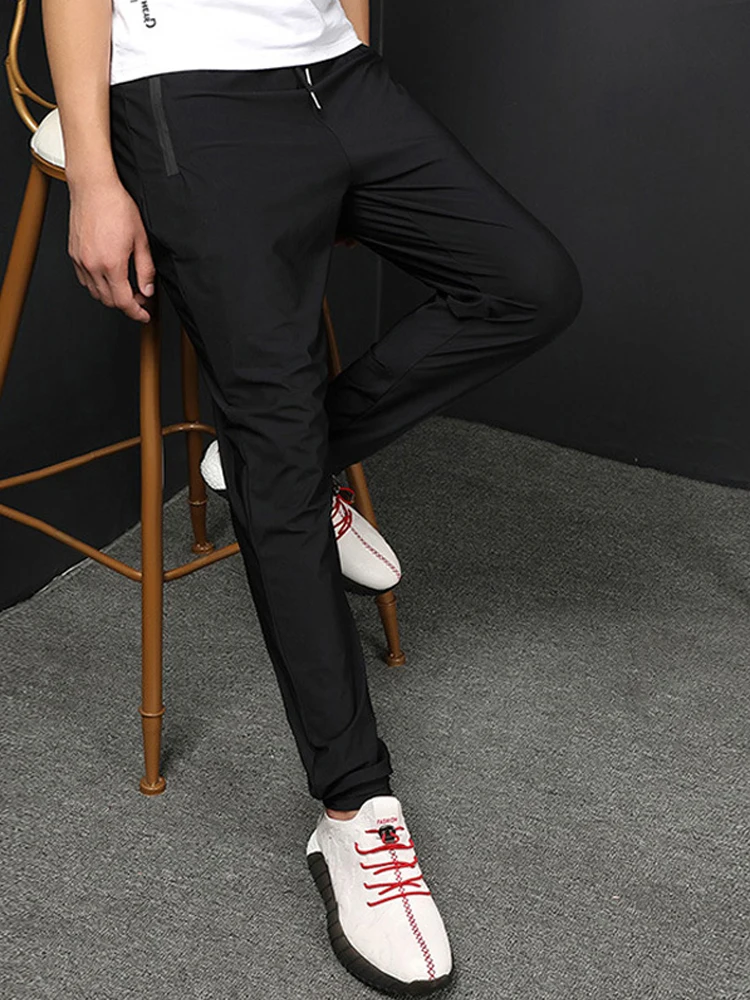 

Qui Dry Extended Length Sports Pants Loose Fit Straight Leg Summer Thin Men's Casual Trousers Youthful Energy Sle