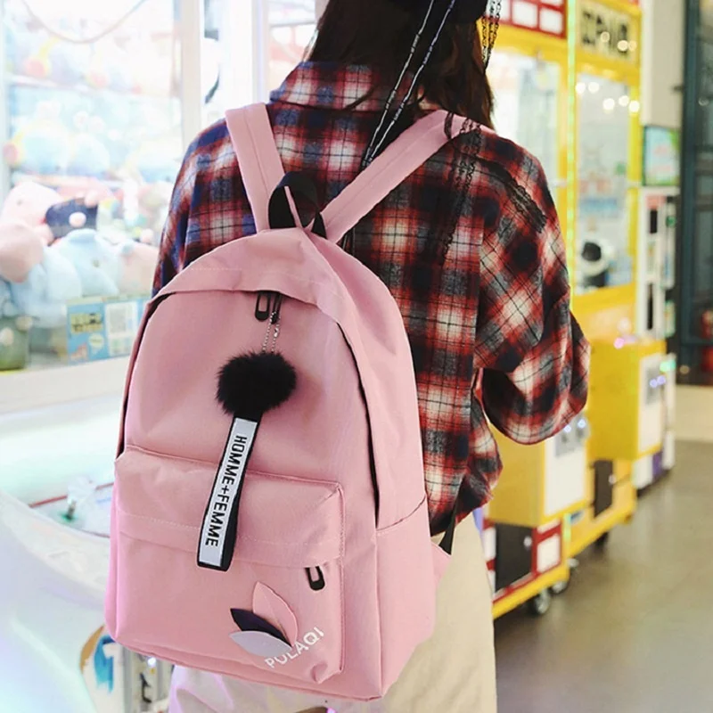 Mochilas escolares de lona para niñas y mujeres, mochilas de viaje para estudiantes, alta calidad, nuevas