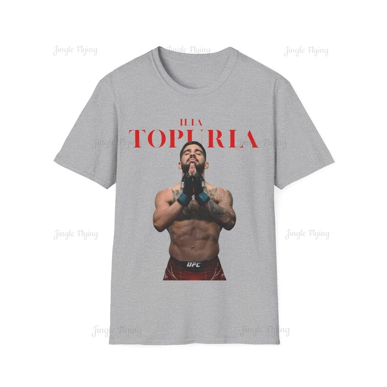 Ilia Topuria Cotton T-Shirt Gift For Boxers