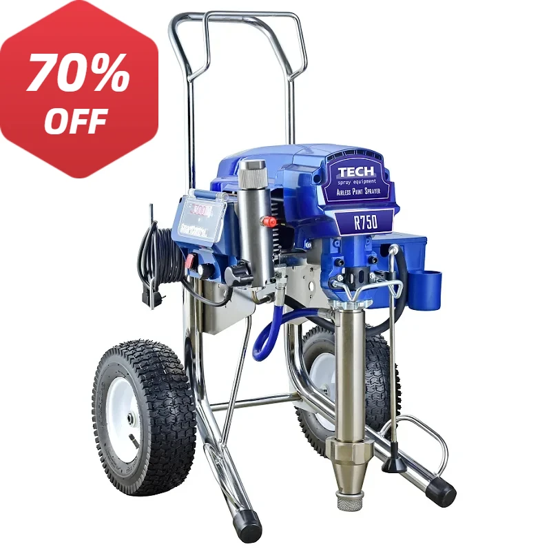 R750 3 In 1 Airless Sprayer For Paint , Heavy Coating and Texture Putty Airless Painting Machine