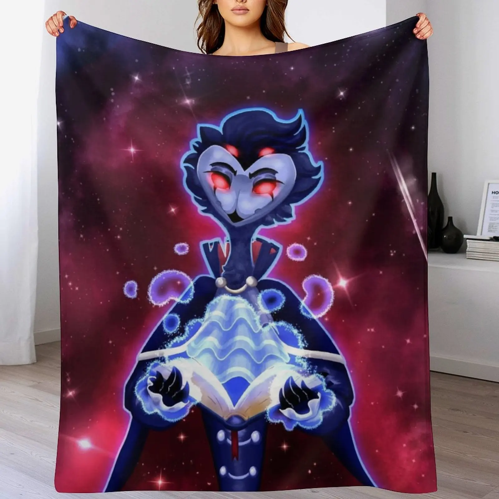 

Helluva Boss Stolas Throw Blanket for babies Fashion Sofas Luxury St Plaid on the sofa Blankets