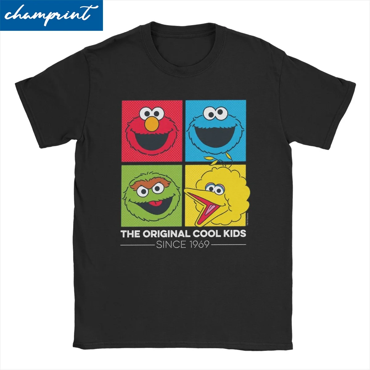 Men Women Sesames Streets Cookie Monster The Original Cool T Shirts Cotton Clothes Vintage Tee Shirt Summer T-Shirts