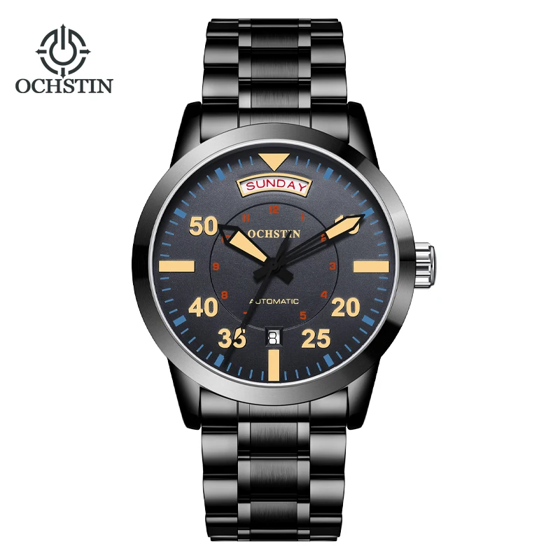 Ochstin new 2023 master series casual simple wind double calendar mechanical movement wrist watch men mechanical watch