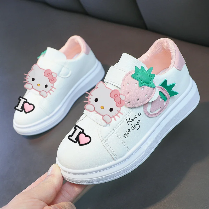 

Hello kitty Girls Sports Shoes Spring and Autumn New Children's Casual Shoes Fashion Summer Low Top Breathable Board Shoes
