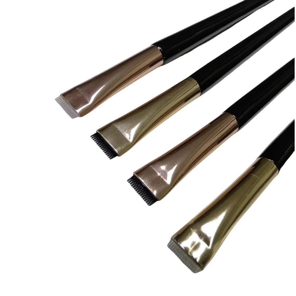 Reusable Black Color Tip Eyebrow Lamination Brushes comb Wooden Glue Balm Lash Lift  Tools Private Label Available