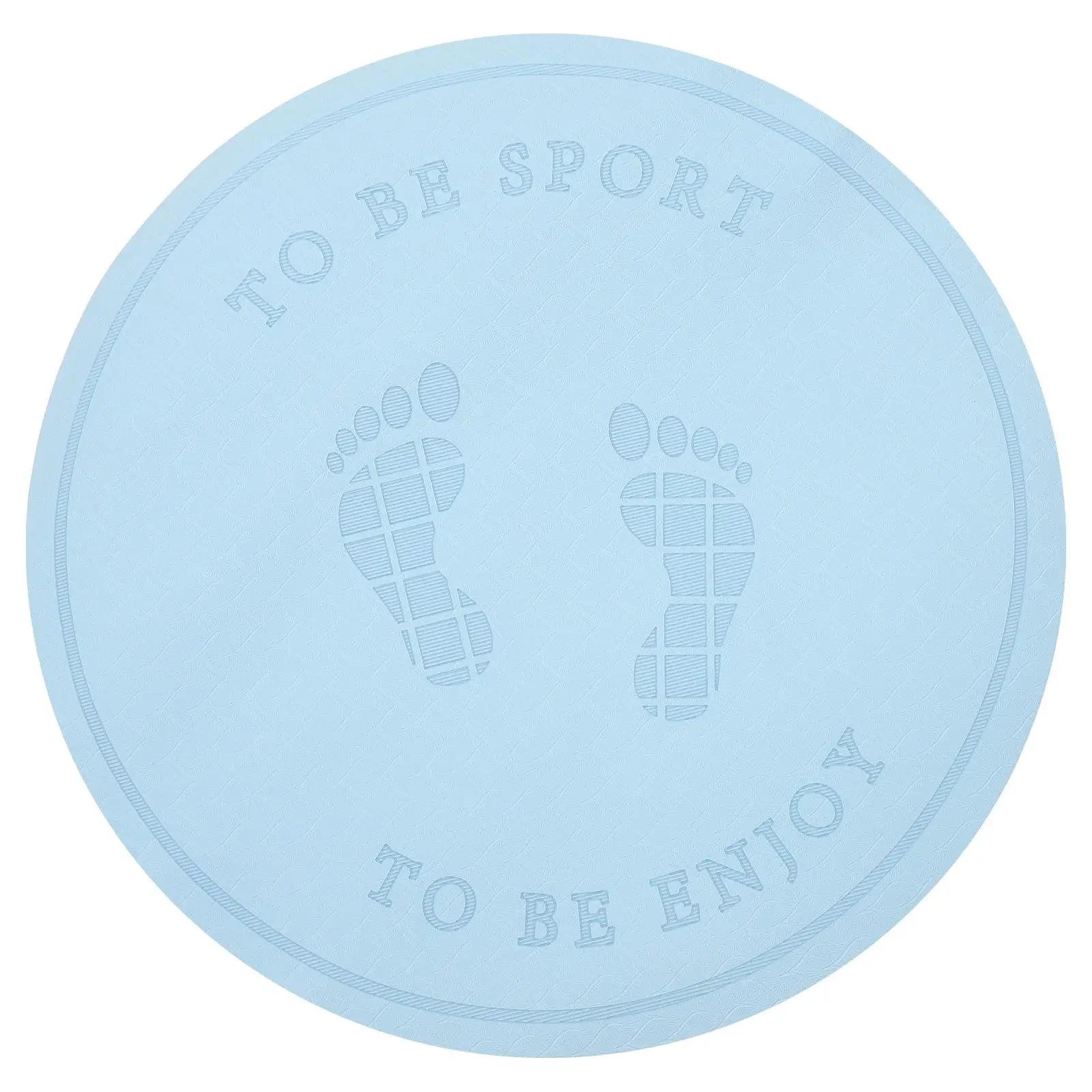 

Round Rugs Skipping Mat Cushion Household Shock-absorbing Blue Workout Sports Child