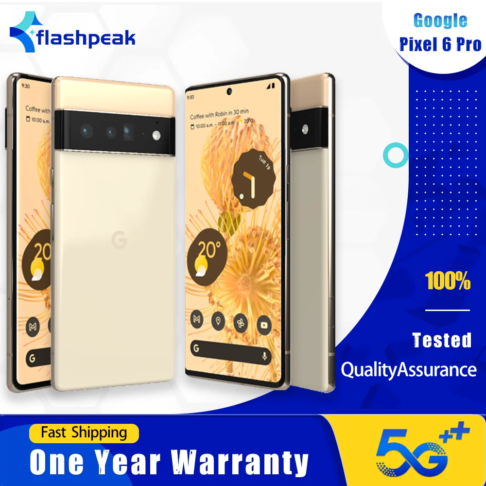 هاتف جوجل بيكسل 6 برو 5G الأصلي NFC 128GB/256GB 120 هرتز 6.7 بوصة AMOLED 50MP + 48MP + 12MP + 11MP ثماني النواة هاتف أندرويد الذكي #1