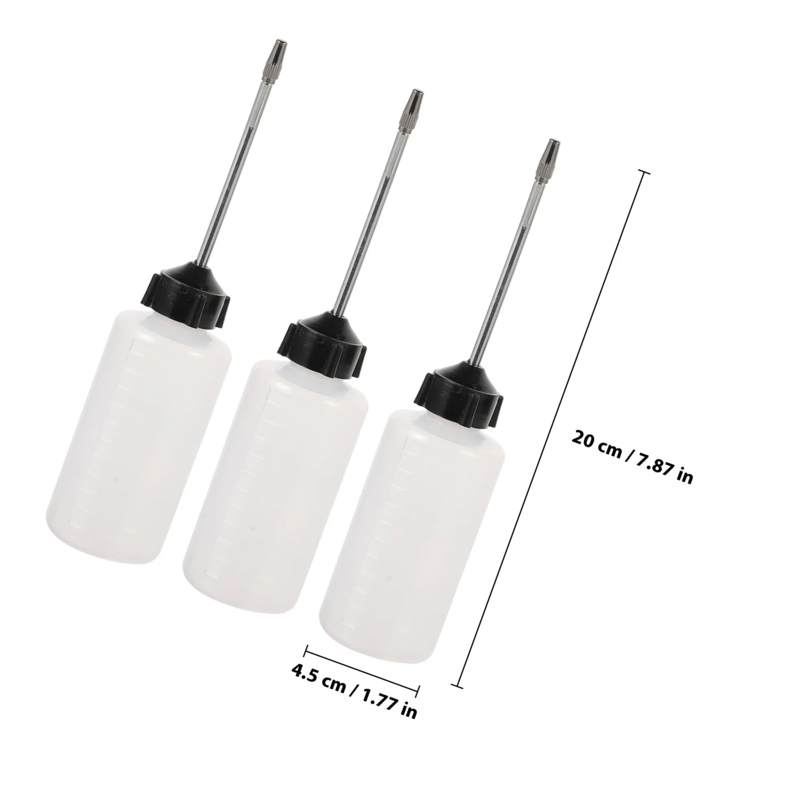 زجاجة زيت لآلة الخياطة، موزع زيت دقيق مع فوهة طويلة، ملحق طقم مزيتة بلاستيكية متينة #2