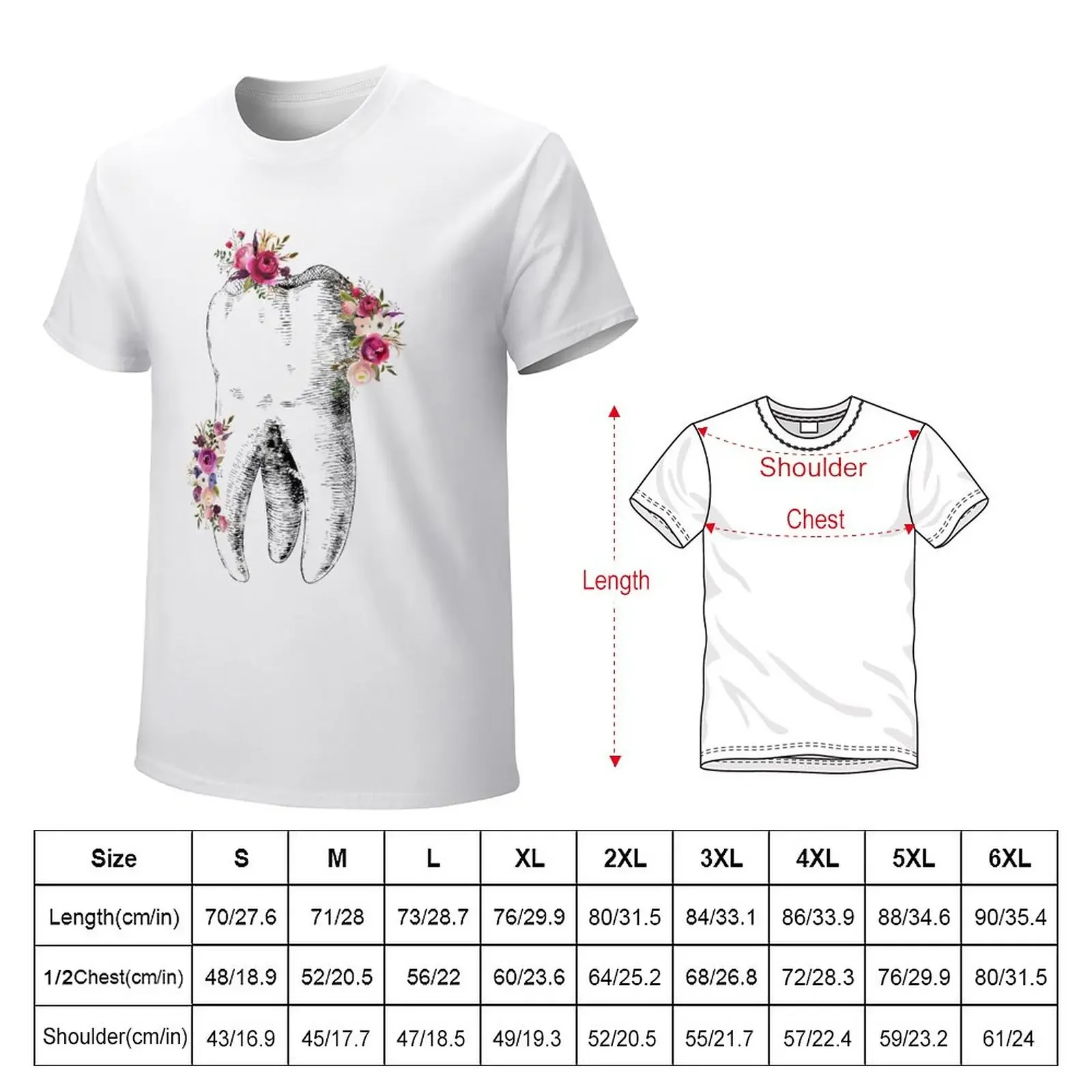 Human tooth T-Shirt customs sports fans sweat for a boy Men's t-shirts