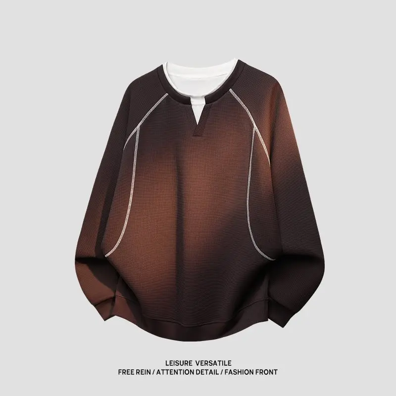 

Новая весенняя мужская модная куртка для активного отдыха с круглым вырезом, в стиле пэчворк, с цветовыми блоками, приталенного кроя, из шерсти, с эффектом двухслойности, с утолщенными рукавами