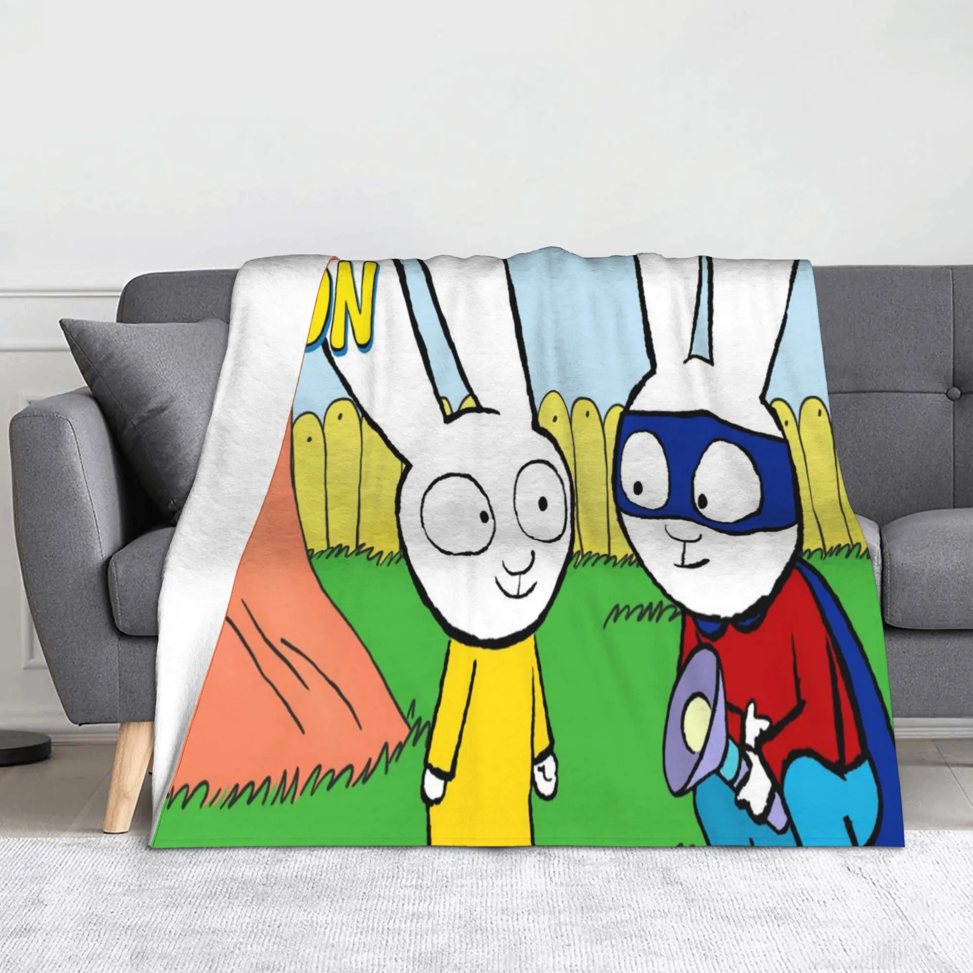 Simon Super Rabbit Blanket Ultra Soft  Throw Blankets for Bed 50x60 Inch Multi-size Bedding Throws