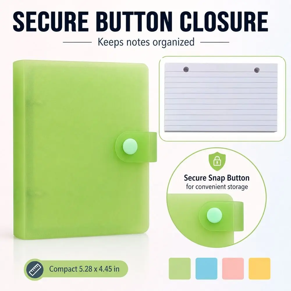 New Double Hole Loose Leaf Memo Binder DIY Macaron Color Refillable Notebook Horizontal Line Ring Binder Notepad School Office