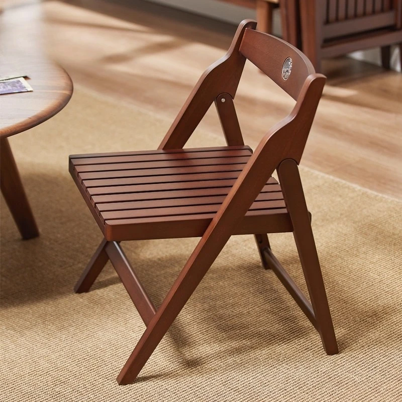 

Household solid wood chair, foldable chair
