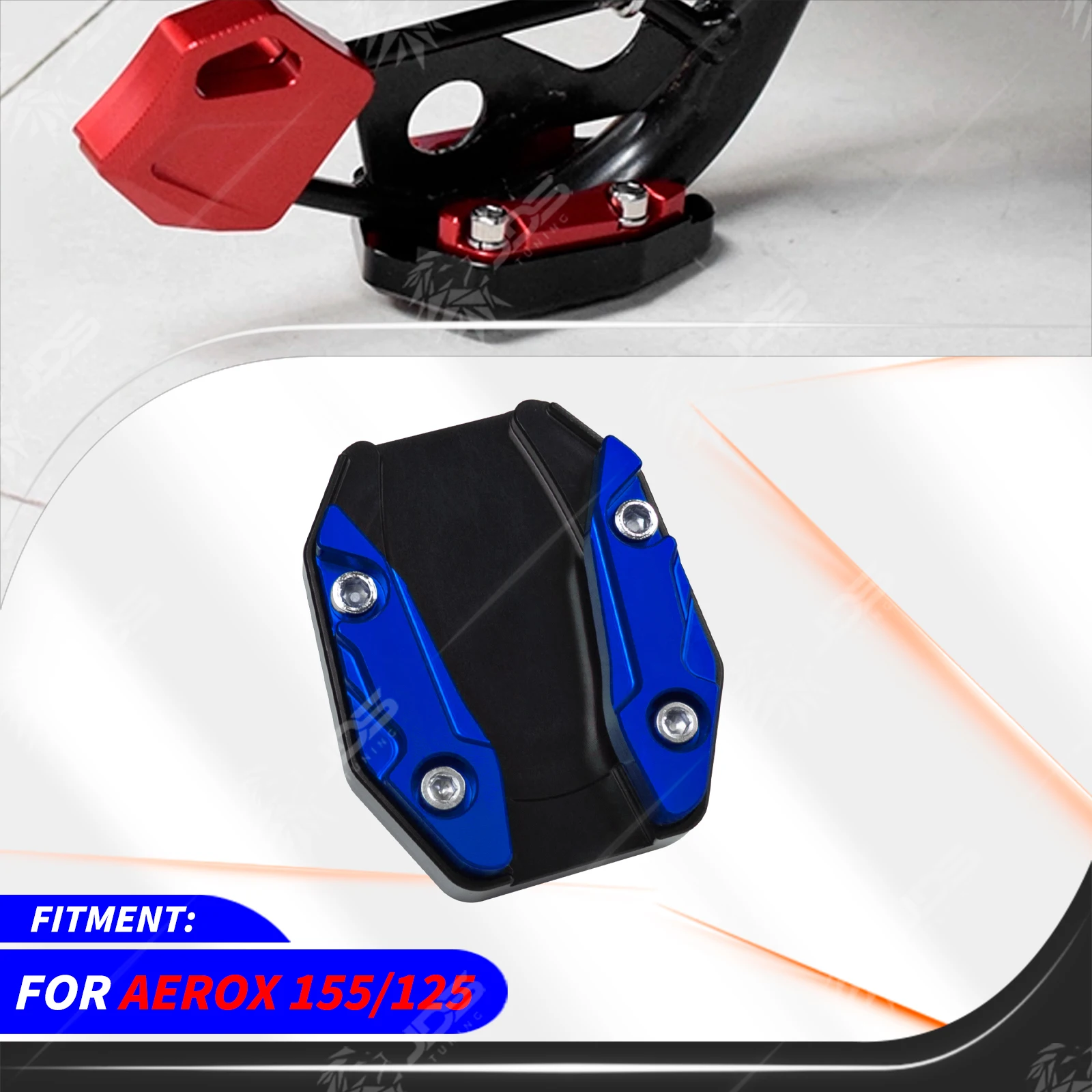 For Yamaha AEROX 155/125/SP/ALPHA/TURBO/STD Side Stand Support Shoe Kickstand Pad Center Stand Enlarger Accessories Parts