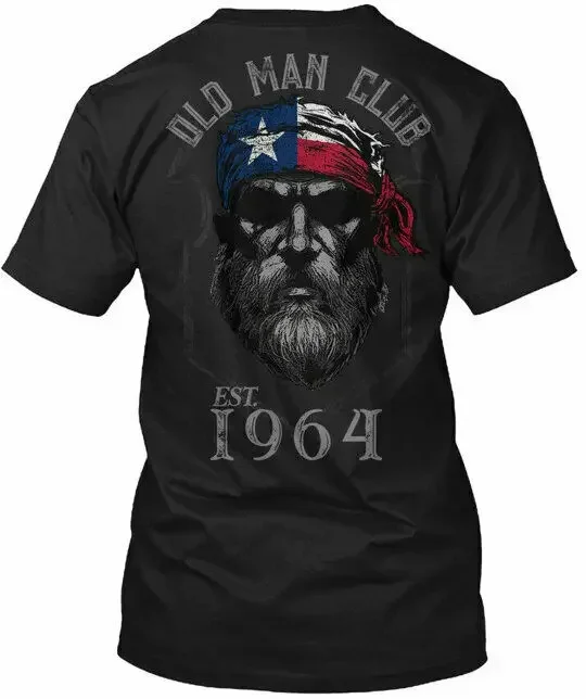 1964 Texas Old Man Club  Tee T Shirt Cotton Crew neck short sleeve2024 High quality Brand T shirt Casual Printed 100% Cotton