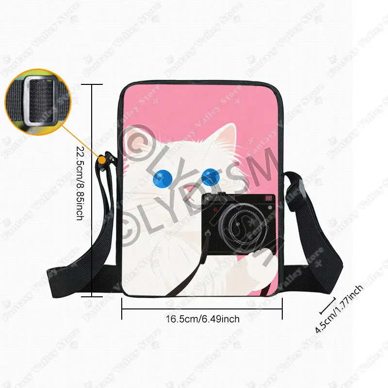 Creative Animal Wolf Shoulder Bags Magic Colorful Mysterious Wolf Illustration Crossbody Bag Men Women Book Bag Messenger Bags image 3