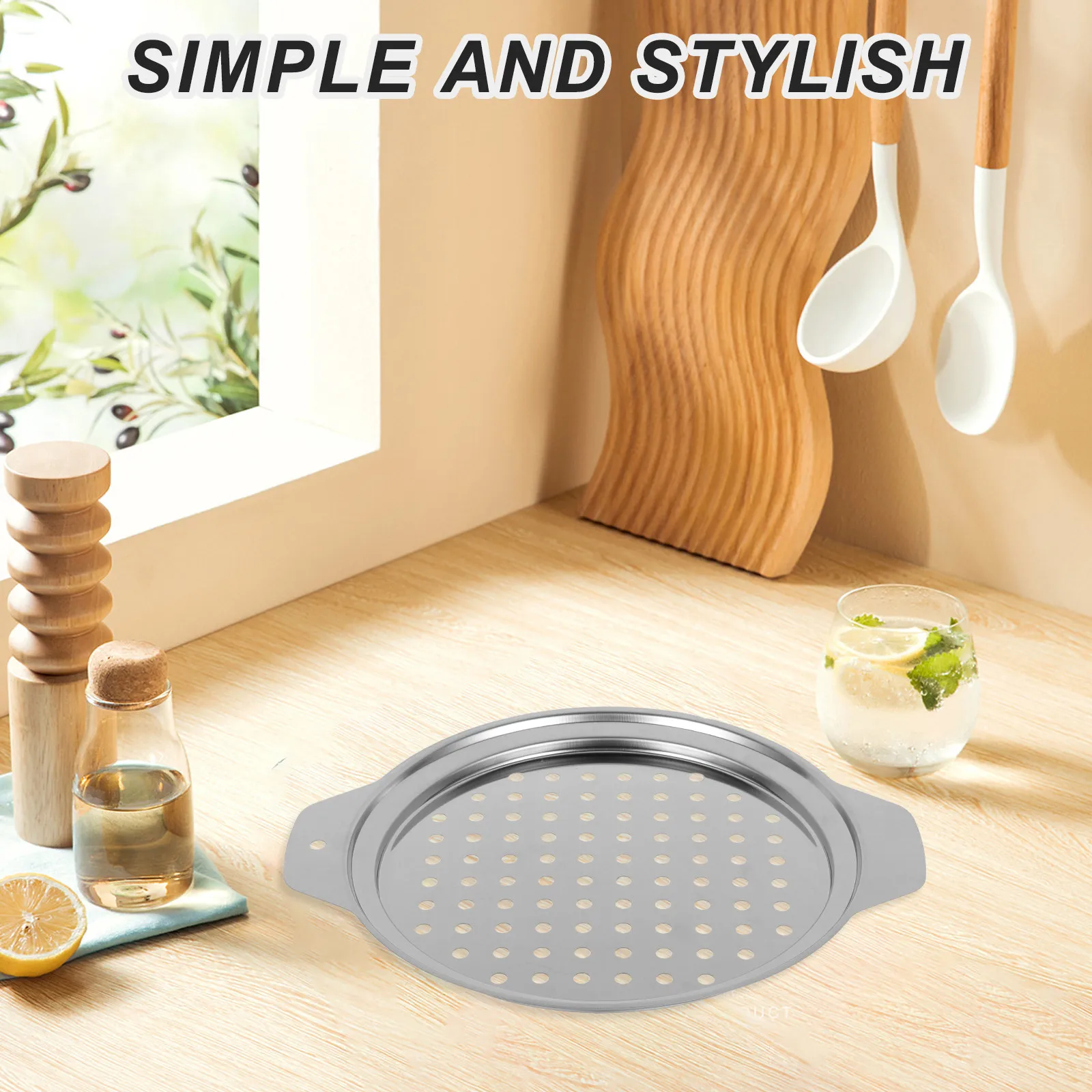 Stainless Steel Spaetzle Maker German Noodle Maker Dual Handle Steaming Rack Heat Insulated Spaetzle Pan Strainer for Homemade