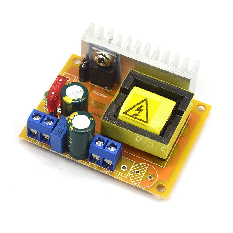 8-32V to 45-390V DC-DC Boost Converter Step Up Power Supply Module High Voltage ZVS Capacitor Charging Board