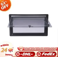 Sliding RV Caravan Camper Window Vent Skylight with Blind Screen Ventilation Hinged Push Out Window for Food Truck Service