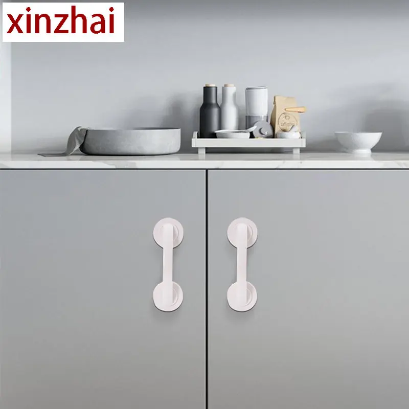 Glass Door Sliding Door Handles Closet Cupboard Door handles Toilet Lid Refrigerator Door Suction Cup Pulls Free Punch