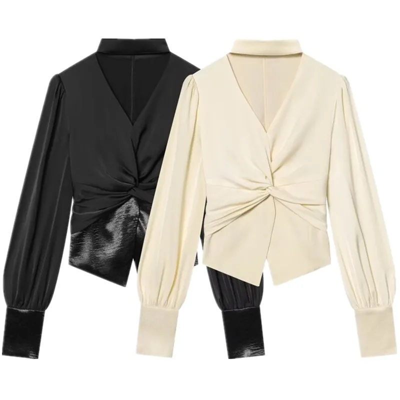 

Весна 2025: Модное повседневное женское платье с длинным рукавом, завышенной талией и внутренней строчкой в европейском стиле