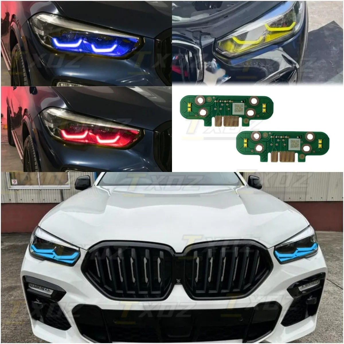 Non-Laser DRL LED Boards For 2020 2021 2022 BMW G05 X5 G06 X6 F90 LED Headlight Yellow Daytime Running Light Module 63119477985