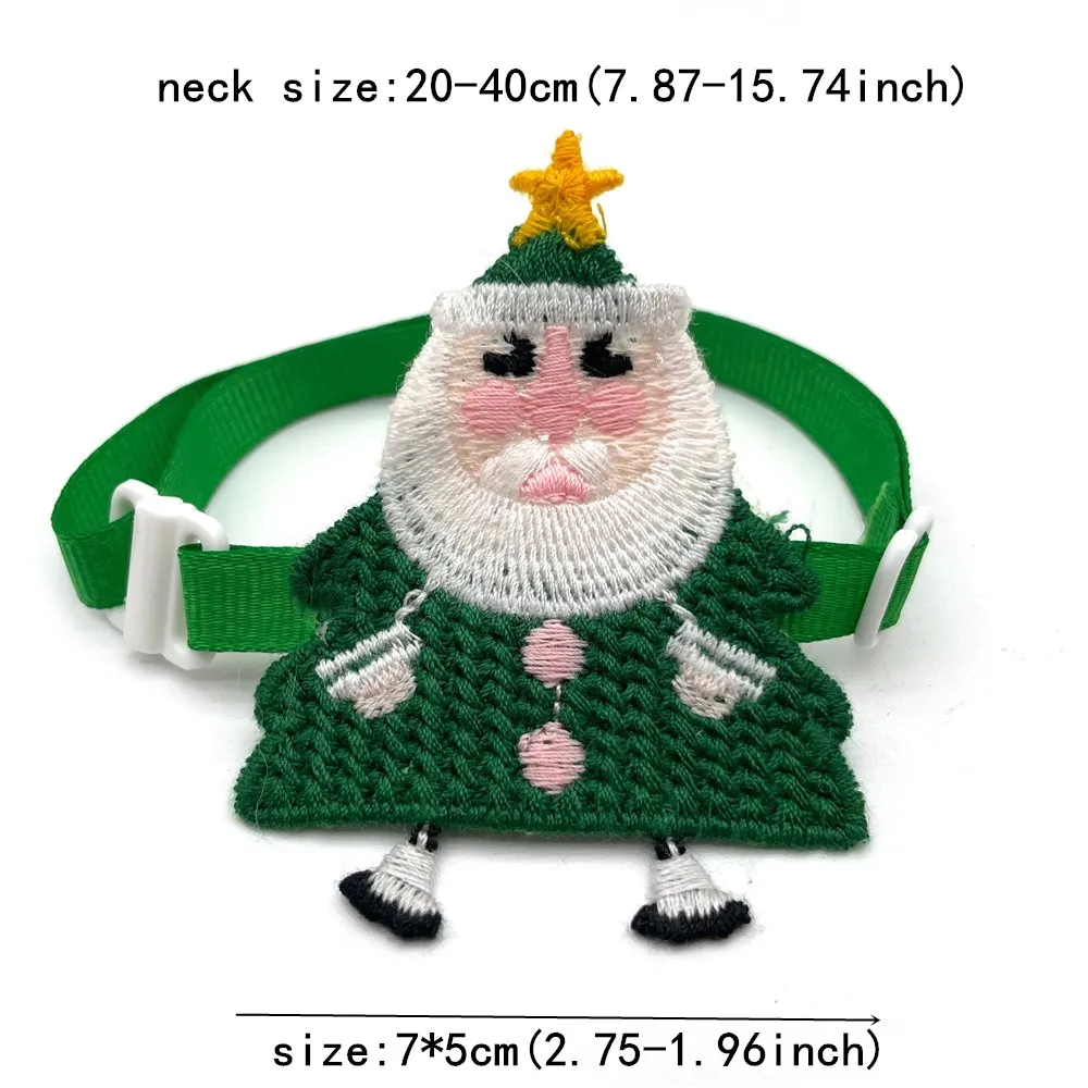 30/50pcs Christmas Dog Accessories for Small Dog Pet Grooming Supplies Snowman Christmas cloth stickers