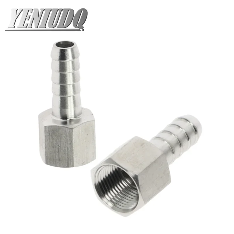 Hose Barb Tail 6/8/10/12/14MM SS304 Stainless Steel Pipe Fitting 1/8