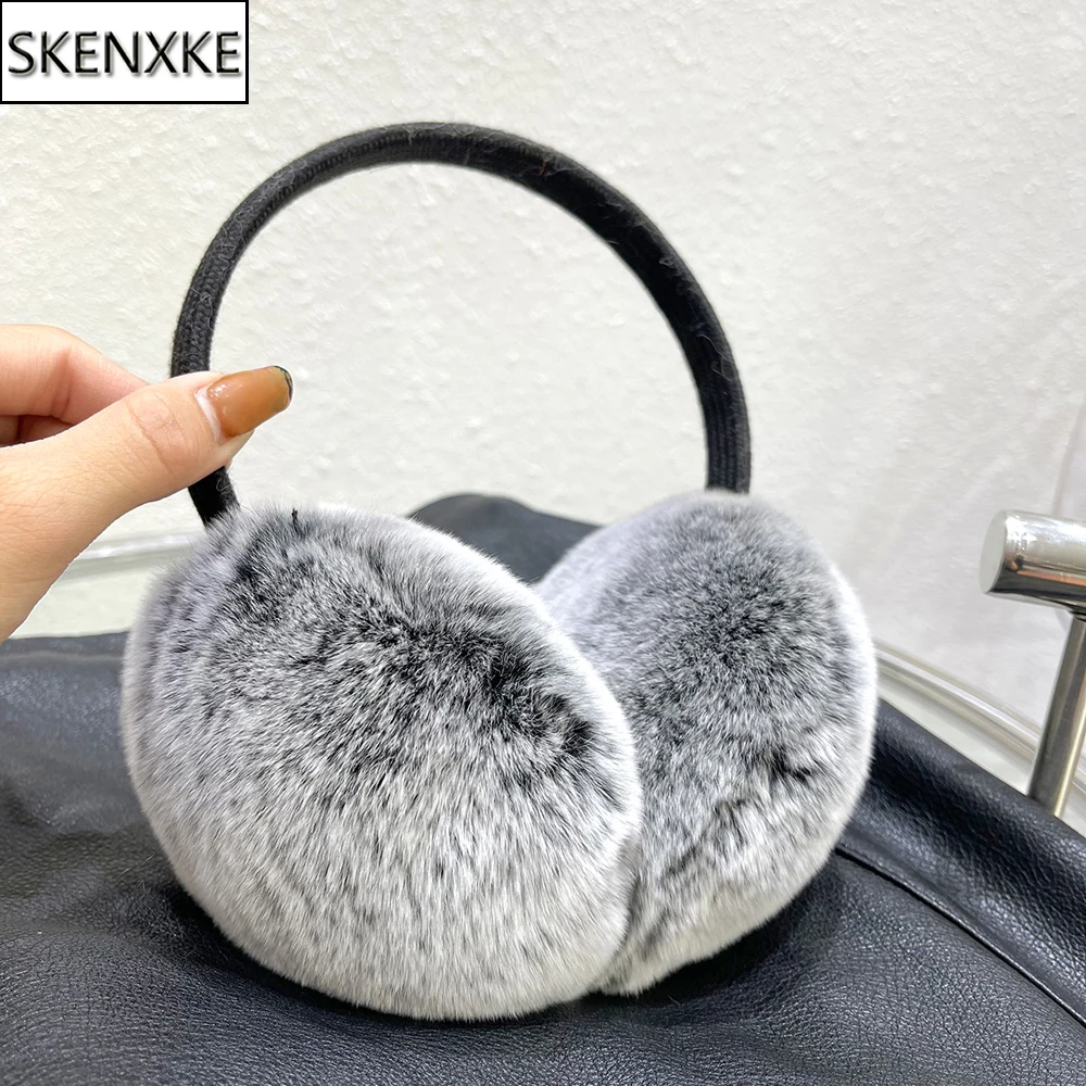 

Rex Rabbit Fur Earmuff Women's Autumn and Winter Warm Earmuffs Earmuff Real Fur Ear Cover Ear Warmer Ear Muffs Winter