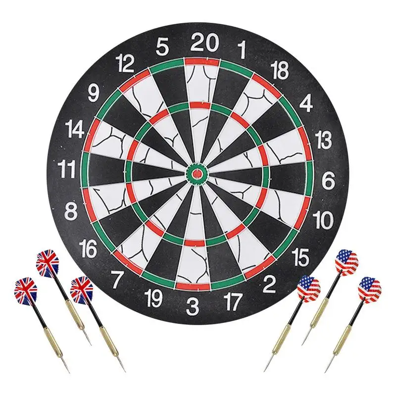 Dart Practice Board Toys Darts And Target Toys Game Professional Dart Board With Steel Tip Darts Double Sided For Party Games