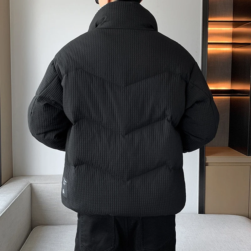 

Модная молодежная теплая куртка в клетку для подростков, стильная, однотонная, трендовая, зимняя новинка