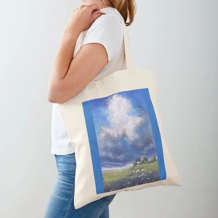 Little Barn Under a Big Sky Tote Bag Shopper bag custom fabric bag tote bags aesthetic