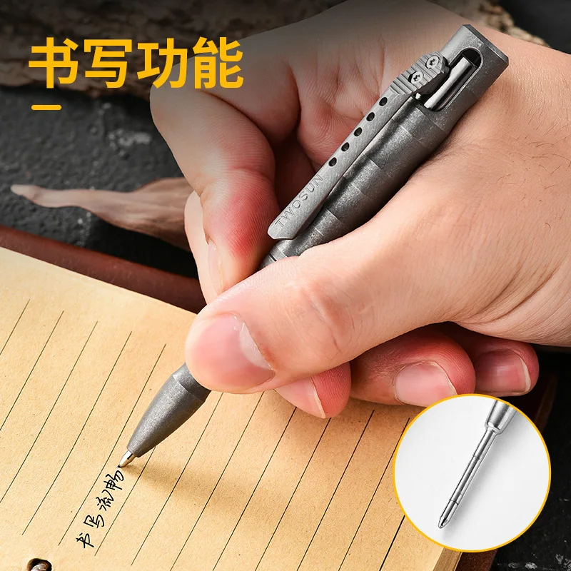 EDC Titanium Alloy Pen With Collection Writing Multi-functional Portable Outdoor EDC Tools