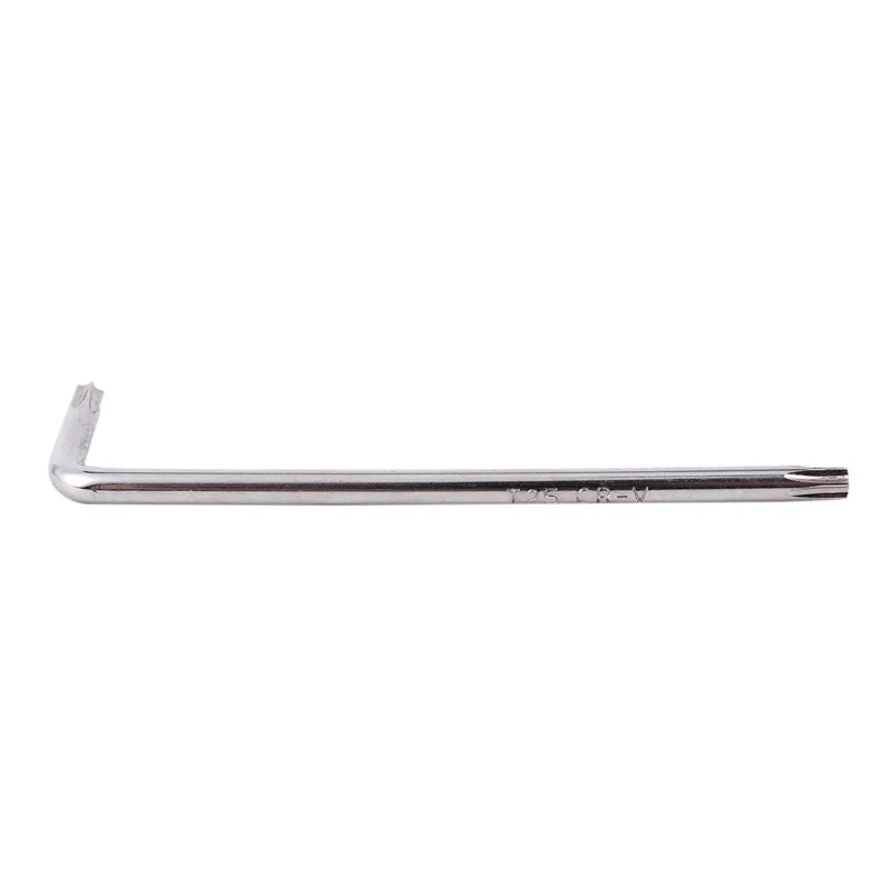 

A02F-20X Long Arm Tamper Proof Torx Star Key Wrench Silver, T25 100Mm