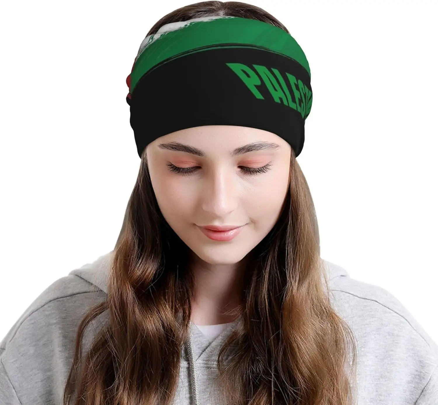 Palestine Flag Multifunction Beanie Hat Winter Warm Knit Skull Cap for Men Women Palestinian Winter Hats view 5