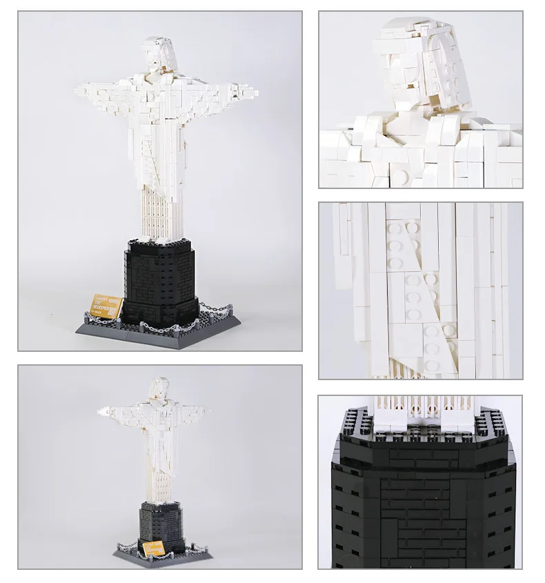 Creative Brazil Rio De Janeiro Building Block Christ The Redeemer Jesus Construction Model Sets Brick Architecture Toy For Gifts