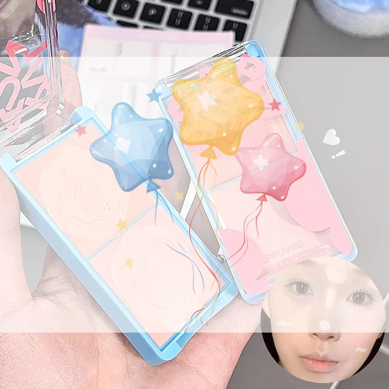 Cappuvini Two-tone Face Brightening Cream Highlight Expansion Facial Highlighter Palette Natural Blush Moisturizing Matte Rouge