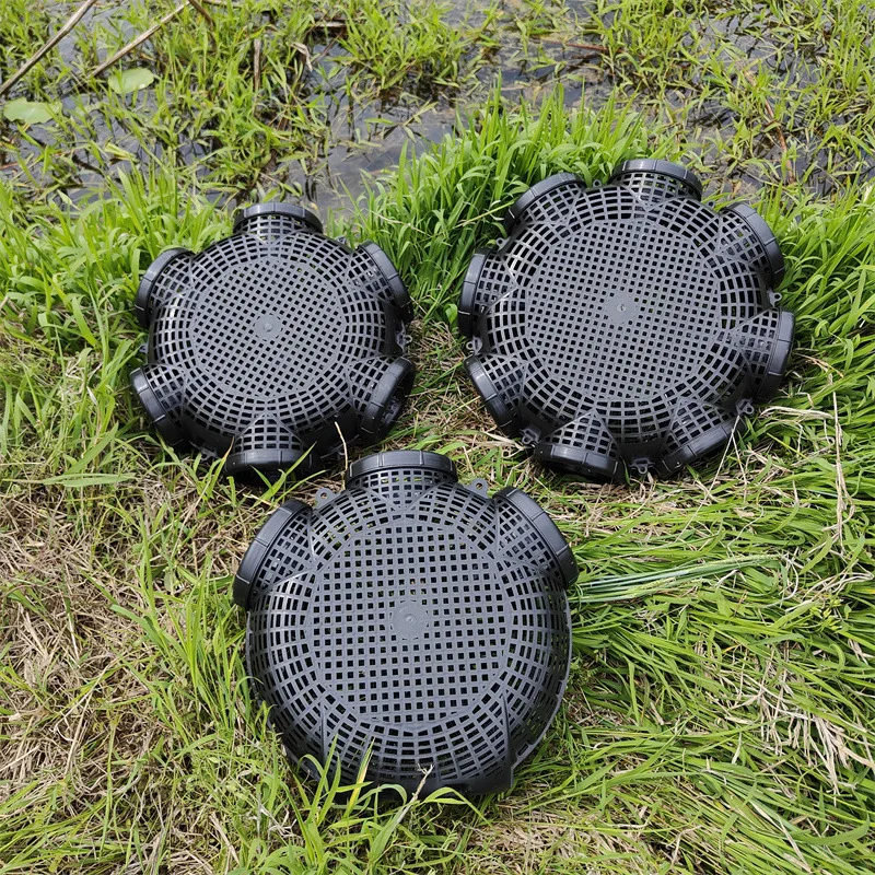 Durable Plastic Container Mud Cage Container Fishing Traps Black Fish Net Cage Fishnet Finless Eel Loach Trap Fishing Pot