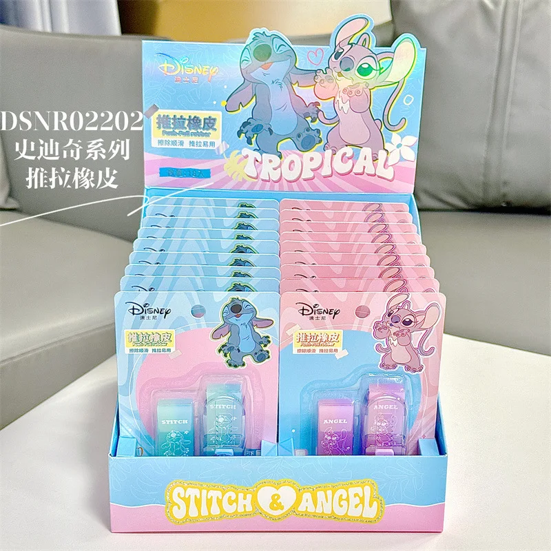 Disney Stitch Eraser Push Pull Cartoon High Aesthetic Value Easy To Erase Leaving No Trace Students Gifts School Supplies Eraser